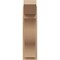 Ekena Millwork 7 1/2-in W x 16-in D x 28-in H Funston Slat Rough Cedar Woodgrain TimberThane Outlooker, Primed Tan OUTUR075X16X28FST24RCPR - alternate 2